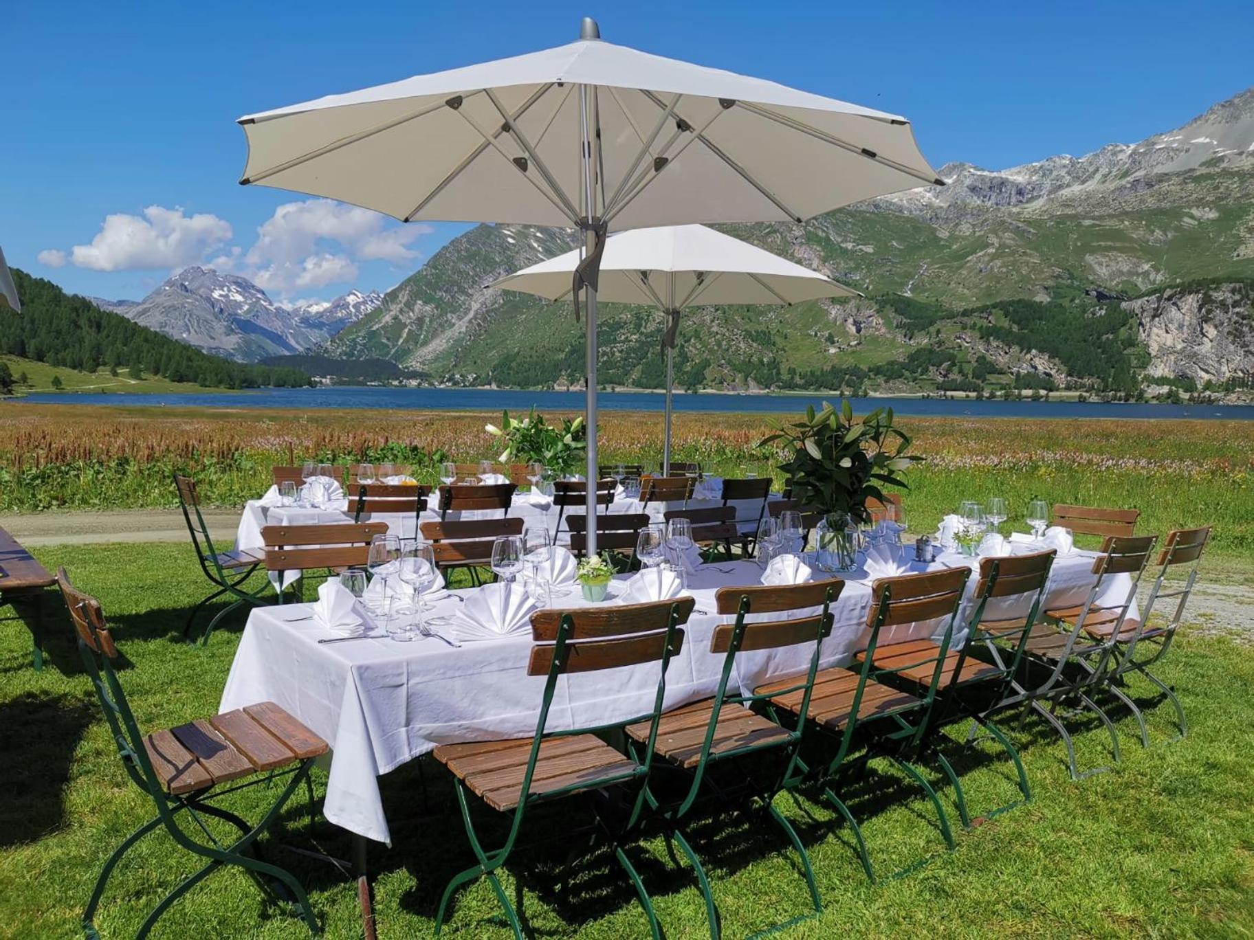 Hotel Ristorante Lagrev Maloja Exterior photo